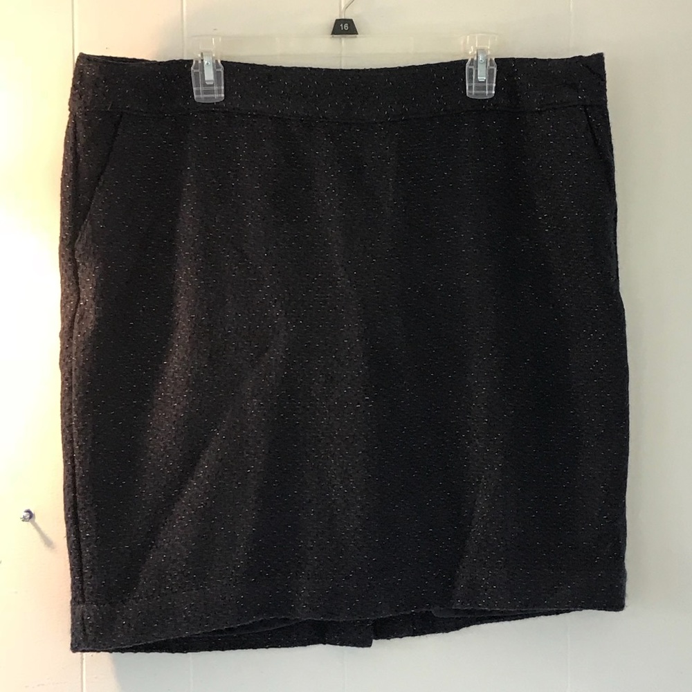 Merona Blue & Gold Pencil Skirt